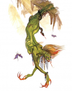 Concept art of Echidna from the video game Final Fantasy Iii by Yoshitaka Amano