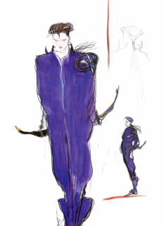 Concept art of Desch 1 from the video game Final Fantasy Iii by Yoshitaka Amano