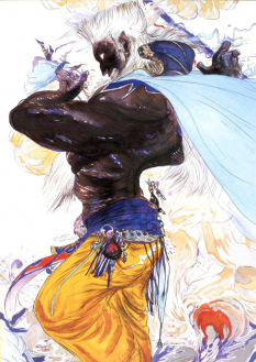 Concept art of Xande 1 from the video game Final Fantasy Iii by Yoshitaka Amano