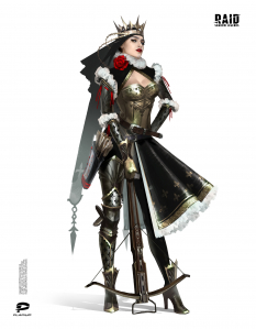 Concept art of Abbess from the video game Raid: Shadow Legends by Tetyana Dudar$ArtStation^https://www.artstation.com/maileentyan