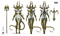 Concept art of Demons from the video game Raid: Shadow Legends by Tetyana Dudar$ArtStation^https://www.artstation.com/maileentyan