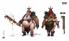Concept art of Ogre Lady from the video game Raid: Shadow Legends
