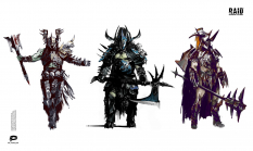 Concept art of Orcs from the video game Raid: Shadow Legends by Valentin Demchenko$ArtStation^https://www.artstation.com/valium