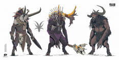 Concept art of Skinwalkers from the video game Raid: Shadow Legends by Alexander Dudar$ArtStation^https://www.artstation.com/alexd9