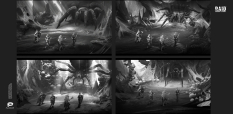 Concept art of Envronment Exploration from the video game Raid: Shadow Legends by Alexander Dudar$ArtStation^https://www.artstation.com/alexd9