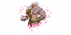 Concept art of Braum from the video game Legends Of Runeterra by Sixmorevodka and Claudiu Antoniu Magherusan and Gerald Parel and William Gist
