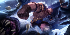 Concept art of Braum from the video game Legends Of Runeterra by Sixmorevodka and Gerald Parel and Marko Djurdjevic