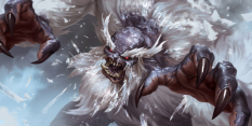 Concept art of Enraged Yeti from the video game Legends Of Runeterra by Sixmorevodka and Michal Ivan