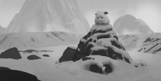Concept art of Lonely Poro Sketch from the video game Legends Of Runeterra by Sixmorevodka and Alessandro Poli