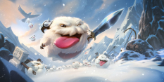 Concept art of Lord Of The Fluft from the video game Legends Of Runeterra by Sixmorevodka and Jelena Kevic Djurdjevic and Alessandro Poli and Claudiu Antoniu Magherusan and Valentin Gloaguen