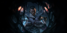 Concept art of Lucian from the video game Legends Of Runeterra by Sixmorevodka and Adrian Wilkins and Alessandro Poli and Marko Djurdjevic and Hoegni Jarleivur Mohr