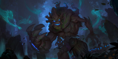 Concept art of Maokai from the video game Legends Of Runeterra by Sixmorevodka and Claudiu Antoniu Magherusan