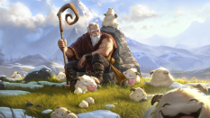 Concept art of Poro Herder from the video game Legends Of Runeterra by Sixmorevodka and Esben Rasmussen and Andrius Matijosius and Jelena Kevic Djurdjevic