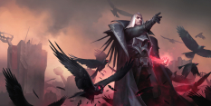 Concept art of Swain from the video game Legends Of Runeterra by Sixmorevodka and Michal Ivan