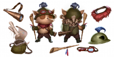 Concept art of Teemo from the video game Legends Of Runeterra by Sixmorevodka and Jelena Kevic Djurdjevic and Esben Rasmussen