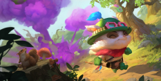 Concept art of Teemo from the video game Legends Of Runeterra by Sixmorevodka and Alessandro Poli