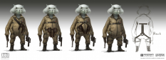 Concept art of Greez Dritus from the video game Star Wars Jedi Fallen Order by Prog Wang