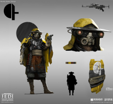 Concept art of Haxion Brood Commando from the video game Star Wars Jedi Fallen Order by Theo Stylianides