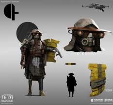 Concept art of Haxion Brood Commando from the video game Star Wars Jedi Fallen Order by Theo Stylianides