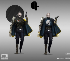 Concept art of Sorc Tormo Exploration from the video game Star Wars Jedi Fallen Order by Theo Stylianides