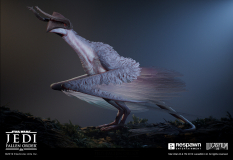 Concept art of Shyyyo Bird from the video game Star Wars Jedi Fallen Order by Amy Fry