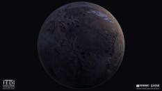 Concept art of Bracca Planet from the video game Star Wars Jedi Fallen Order by Bruno Werneck