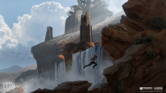 Concept art of Exploration from the video game Star Wars Jedi Fallen Order by Jean Francois Rey