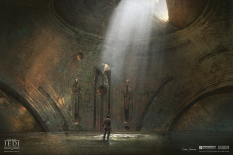 Concept art of Inside The Zeffo Vault from the video game Star Wars Jedi Fallen Order by Gabriel Yeganyan
