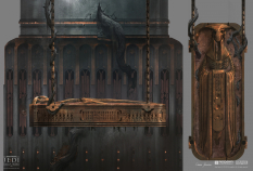 Concept art of Tomb Of Miktrull from the video game Star Wars Jedi Fallen Order by Gabriel Yeganyan