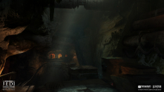 Concept art of Zeffo Caves from the video game Star Wars Jedi Fallen Order by Bruno Werneck
