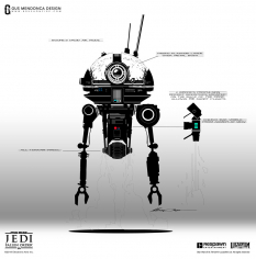 Concept art of Droid Concept from the video game Star Wars Jedi Fallen Order by Gustavo Henrique Mendonça