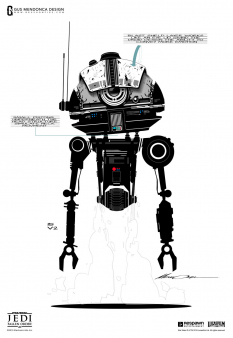 Concept art of Droid Concept from the video game Star Wars Jedi Fallen Order by Gustavo Henrique Mendonça