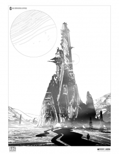 Concept art of Jedi Temple from the video game Star Wars Jedi Fallen Order by Gustavo Henrique Mendonça