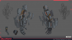 Concept art of Breach Arm Breakout from the video game Valorant by Larry Ray
