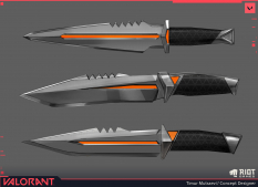 Concept art of Kingdom Knife from the video game Valorant by Timur Mutsaev