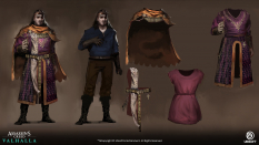 Concept art of Alfred Outfit from the video game Assassin's Creed Valhalla by Pierre Raveneau