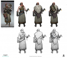 Concept art of Bandit Pyro from the video game Assassin's Creed Valhalla by Daniel Atanasov