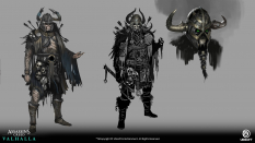 Concept art of Draugr Exploration from the video game Assassin's Creed Valhalla by Pierre Raveneau
