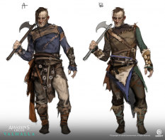 Concept art of Ivar The Boneless from the video game Assassin's Creed Valhalla by Yelim Kim