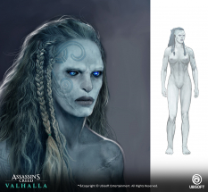 Concept art of Jotun Female from the video game Assassin's Creed Valhalla by Daniel Atanasov
