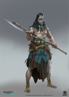 Concept art of Pict Warlord from the video game Assassin's Creed Valhalla by Even Amundsen
