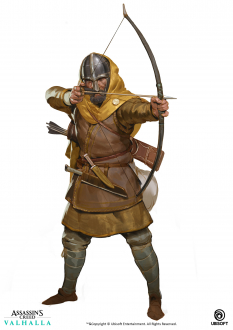 Concept art of Saxon Archer from the video game Assassin's Creed Valhalla by Even Amundsen