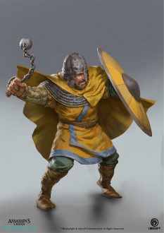 Concept art of Saxon Defender from the video game Assassin's Creed Valhalla by Even Amundsen