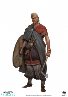 Concept art of Viking Freed Man from the video game Assassin's Creed Valhalla by Even Amundsen