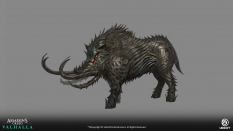 Concept art of Iron Boar from the video game Assassin's Creed Valhalla by Pierre Raveneau
