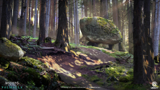 Concept art of Ashdown Forest from the video game Assassin's Creed Valhalla by Philip Varbanov