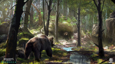 Concept art of Bear Den from the video game Assassin's Creed Valhalla by Philip Varbanov