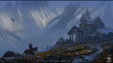 Concept art of Jotunheim Aegir's House from the video game Assassin's Creed Valhalla by Eddie Bennun