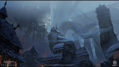 Concept art of Jotunheim Utgard from the video game Assassin's Creed Valhalla by Eddie Bennun