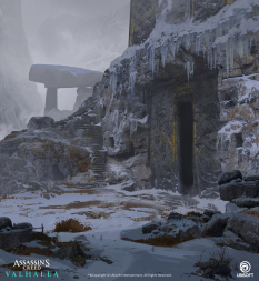 Concept art of Jotunheim Vault from the video game Assassin's Creed Valhalla by Philip Varbanov